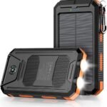 36800mAh Solar Power Bank with Flashlight - Waterproof & Durable