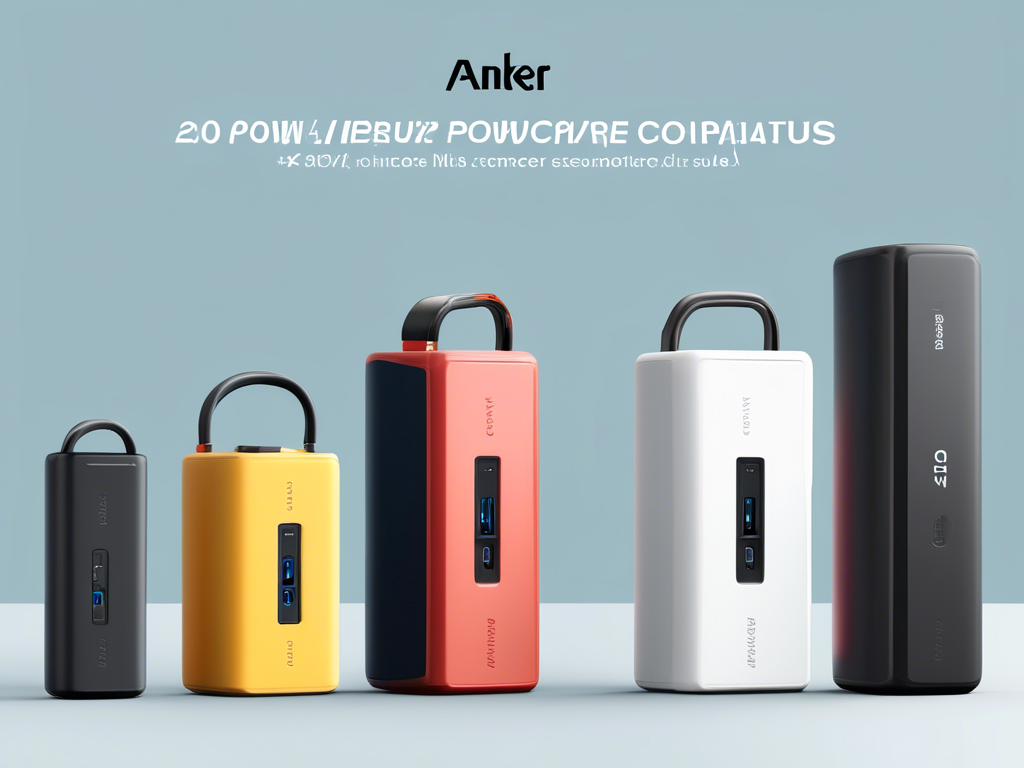 A Comprehensive Comparison: Anker PowerCore 20100 vs. Competitors